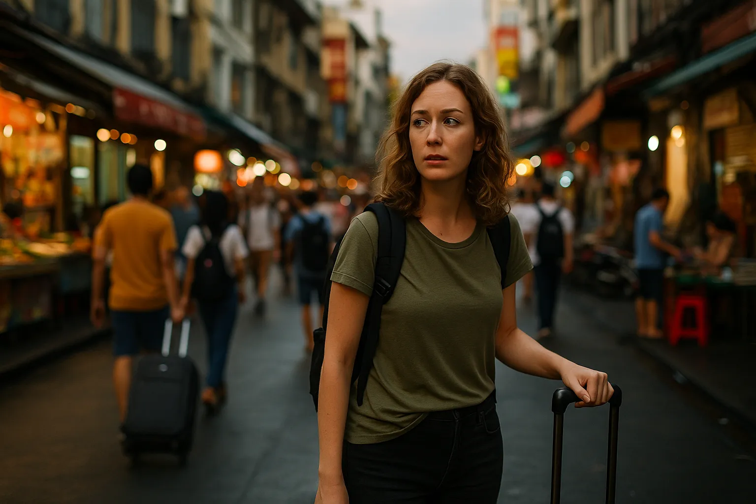 A woman looking for culture shock tips