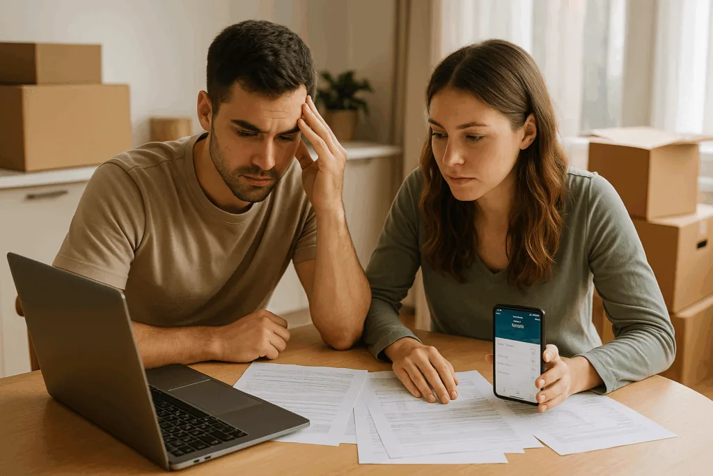 Australian travellers reviewing finances before moving overseas